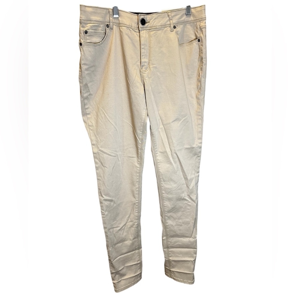 C Est 1946 denim Super skinny contemporary feather gray jeans size 12‎ NWT
